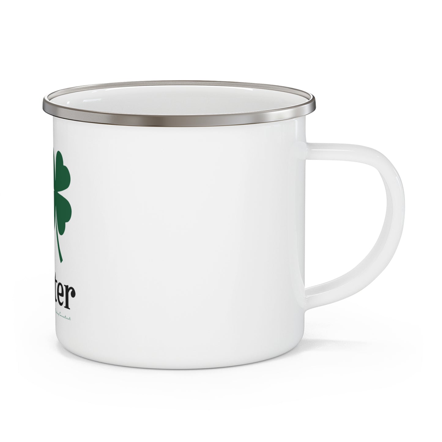 I Clover Chester Enamel Camping Mug