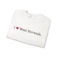 I Heart West Norwalk. Unisex Heavy Blend™ Crewneck Sweatshirt