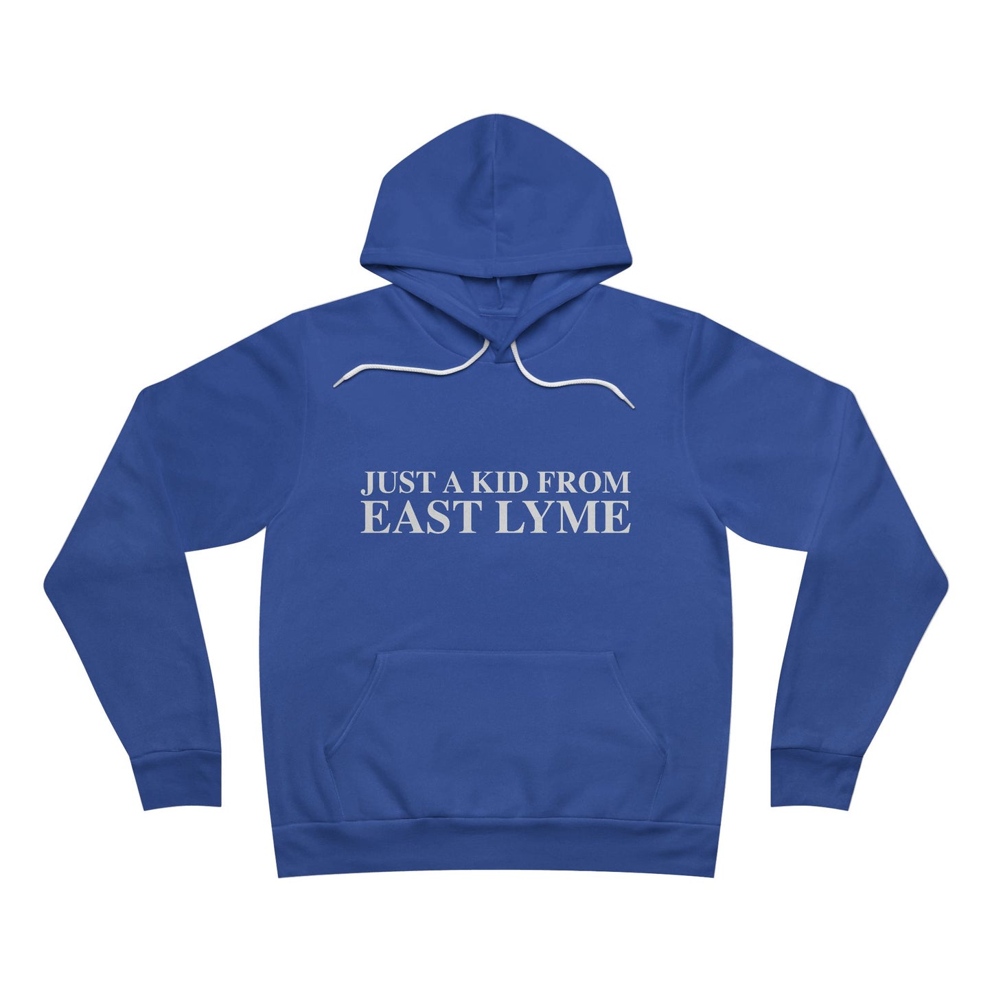 Just a kid from East Lyme Unisex Sponge Fleece Pullover Hoodie