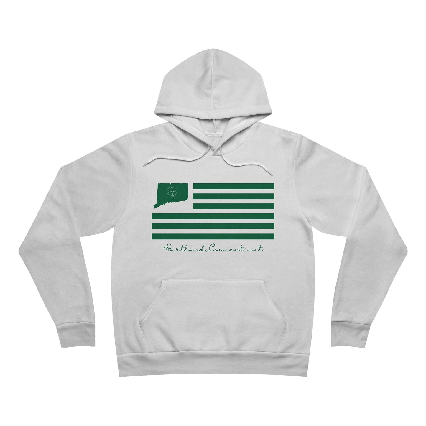 Hartland Connecticut St. Patrick’s Day Flag Unisex Sponge Fleece Pullover Hoodie