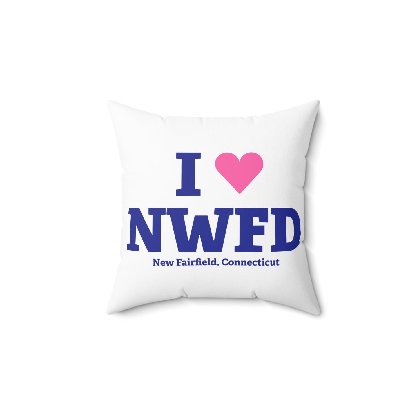 I Heart NWFD Spun Polyester Square Pillow