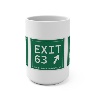 Vintage Exit 63 WCP Sign Mug 15oz