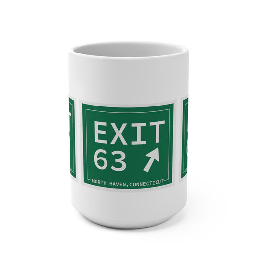 Vintage Exit 63 WCP Sign Mug 15oz