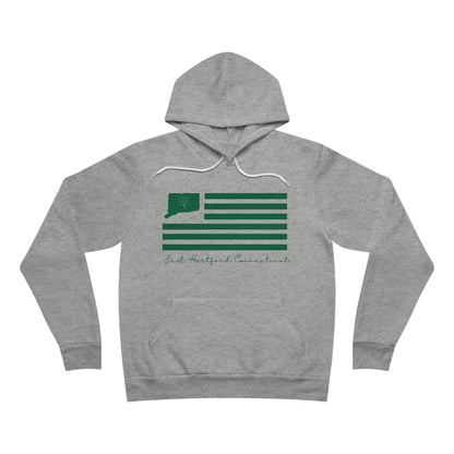 East Hartford Connecticut St Patrick’s Day Flag Unisex Sponge Fleece Pullover Hoodie