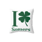 I Clover Somers Spun Polyester Square Pillow