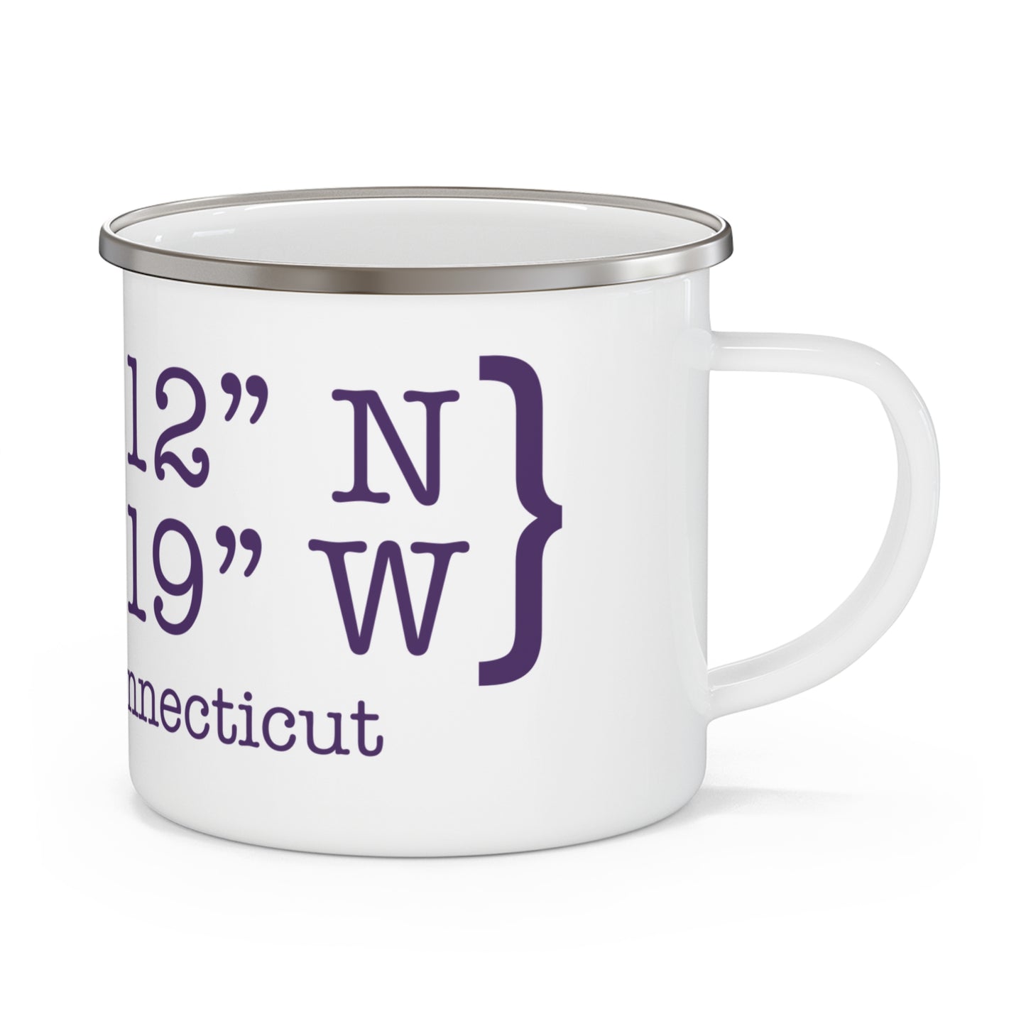 Stamford Coordinates Enamel Camping Mug