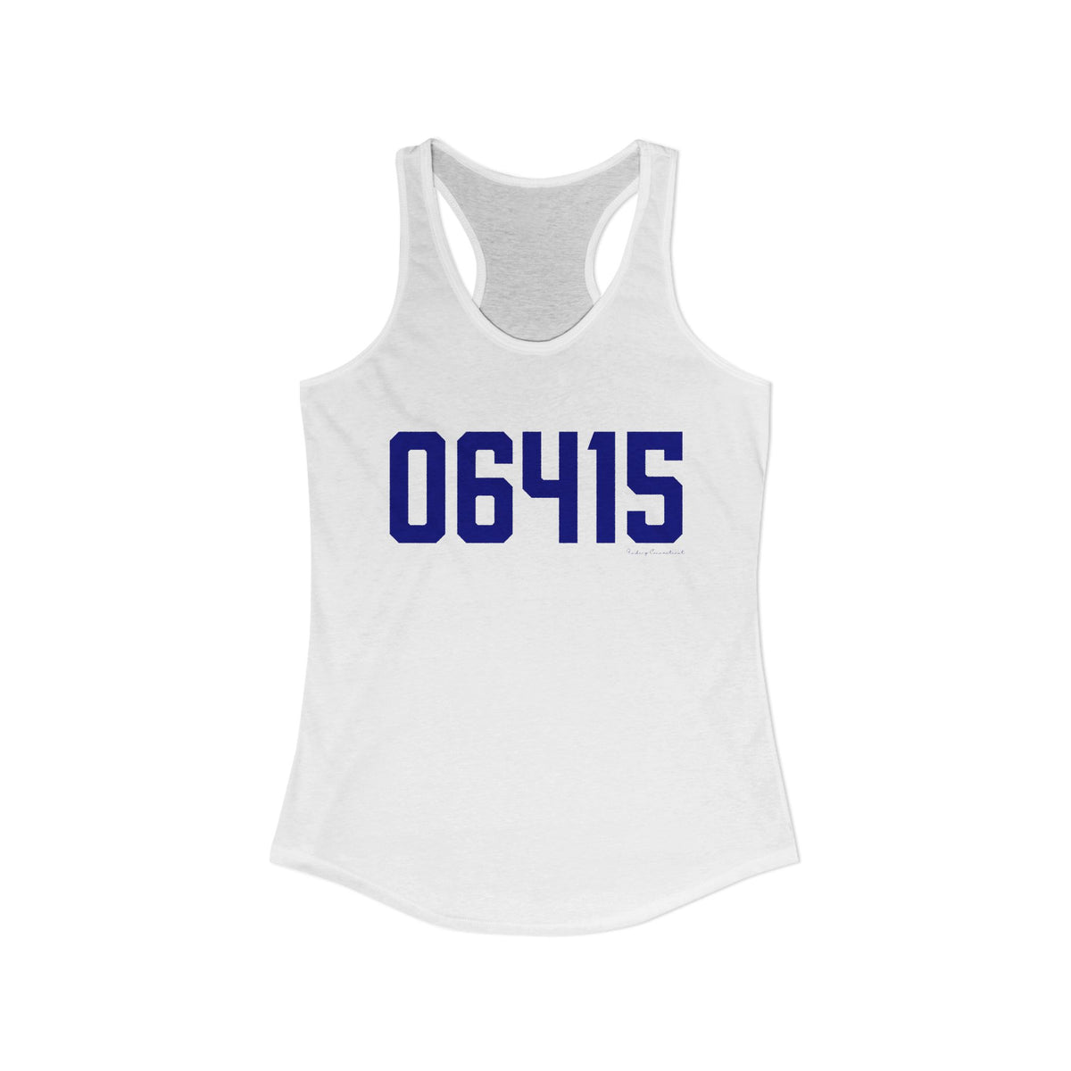 06415 Colchester Connecticut Zip Code  Women's Ideal Racerback Tank Top