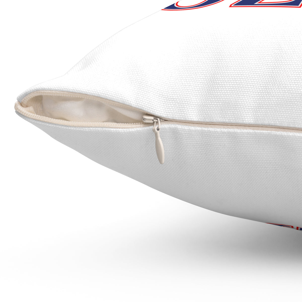 860 Bozrah Red, White & Blue Spun Polyester Square Pillow