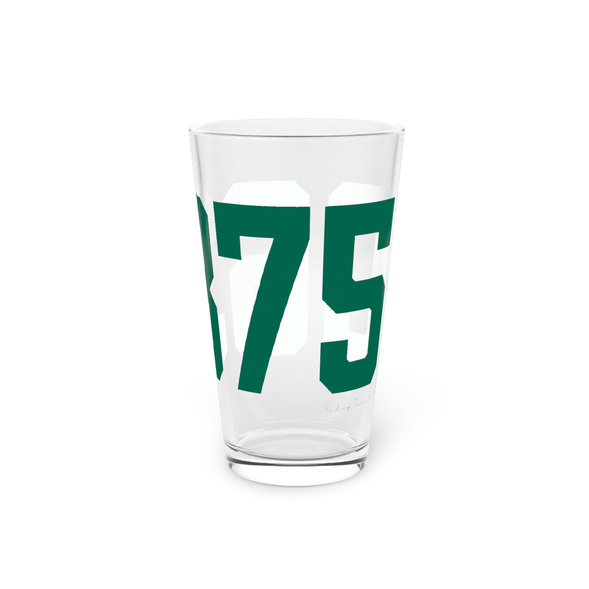 06375 New London Connecticut Zip Code Pint Glass, 16oz