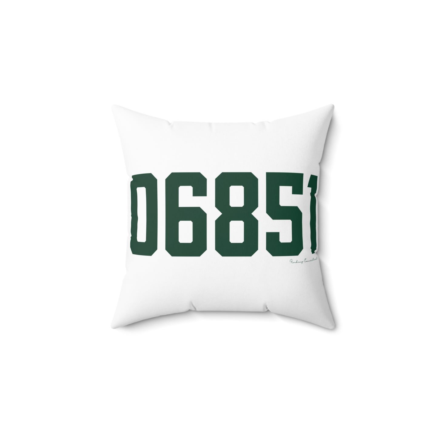 06851 Norwalk Connecticut Zip Code Spun Polyester Square Pillow