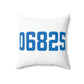 06825 Fairfield Connecticut Zip Code Spun Polyester Square Pillow
