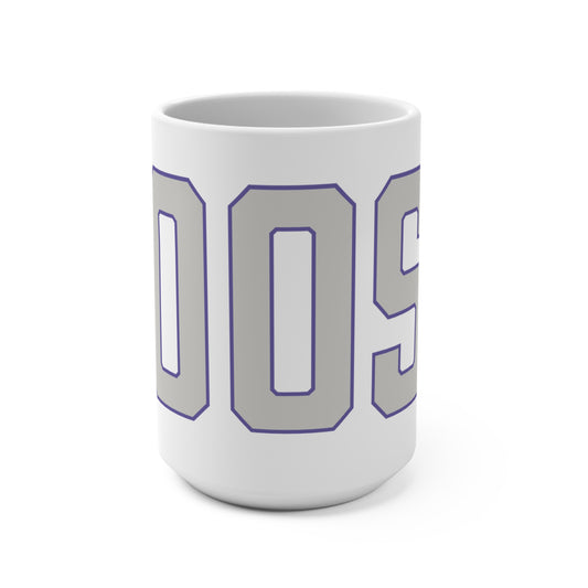 Goose Zip Code Gray & Purple Mug 15oz