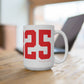 06825 Fairfield Connecticut Zip Code Mug 15oz