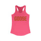 Goose Zip Code - Orange  & Green Women's Ideal Racerback Tank Top