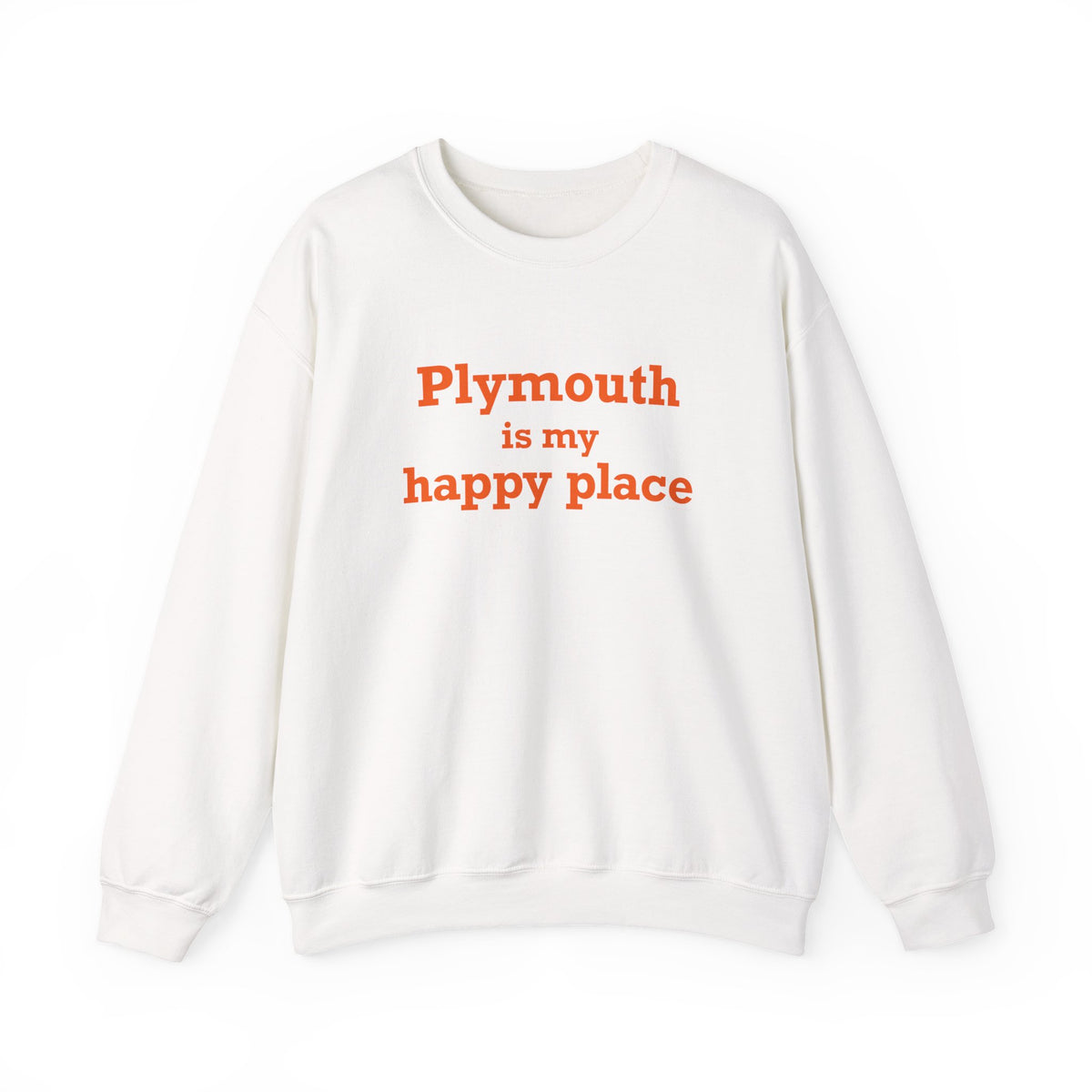 Plymouth is My Happy Place Unisex Heavy Blend™ Crewneck Sweatshirt