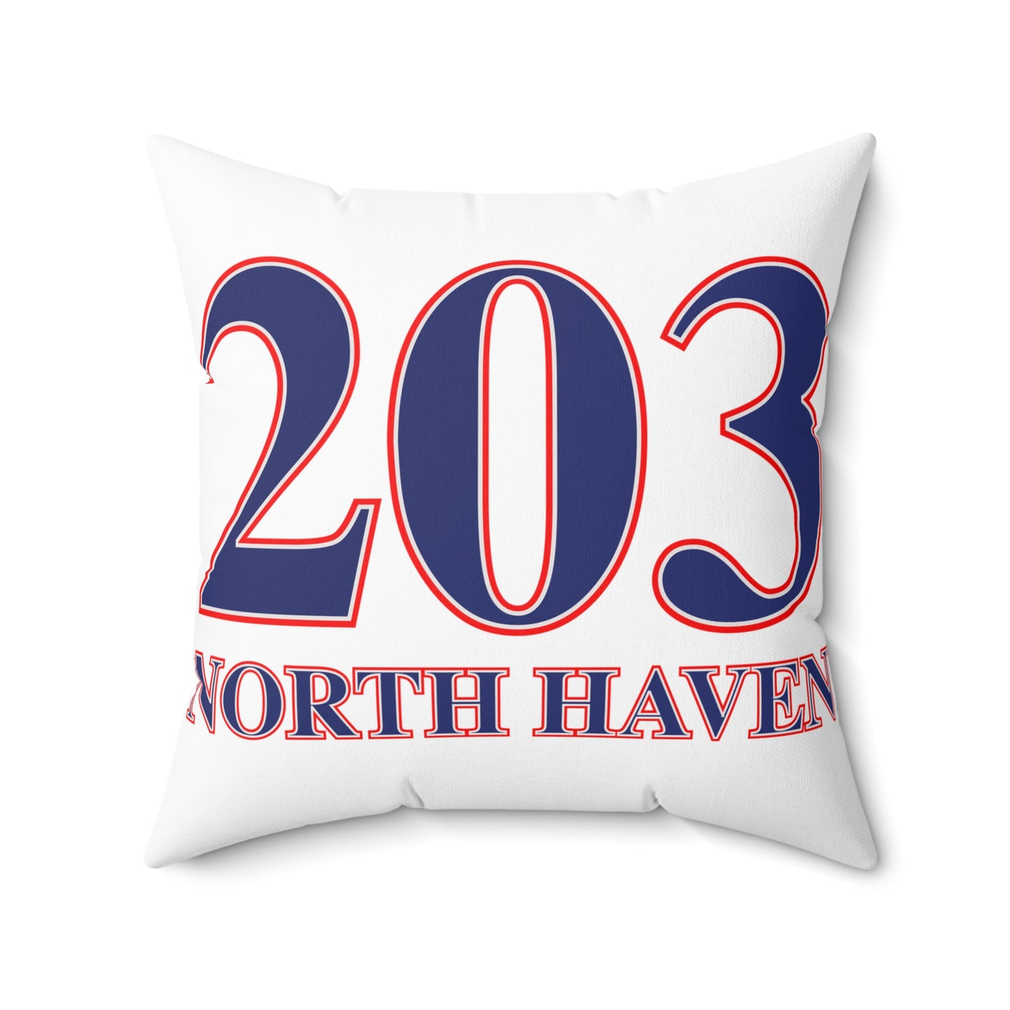 203 North Haven Red White & Blue Spun Polyester Square Pillow