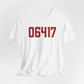 06417 Deep River Connecticut Zip Code Unisex Jersey Short Sleeve T-Shirt