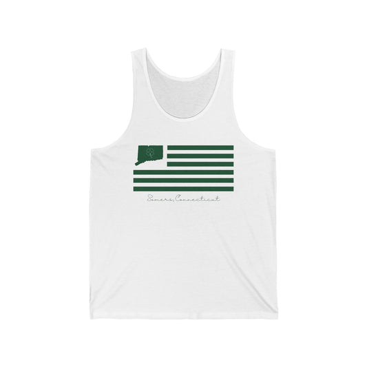 Somers Connecticut St. Patrick’s Day Flag Unisex Jersey Tank Top