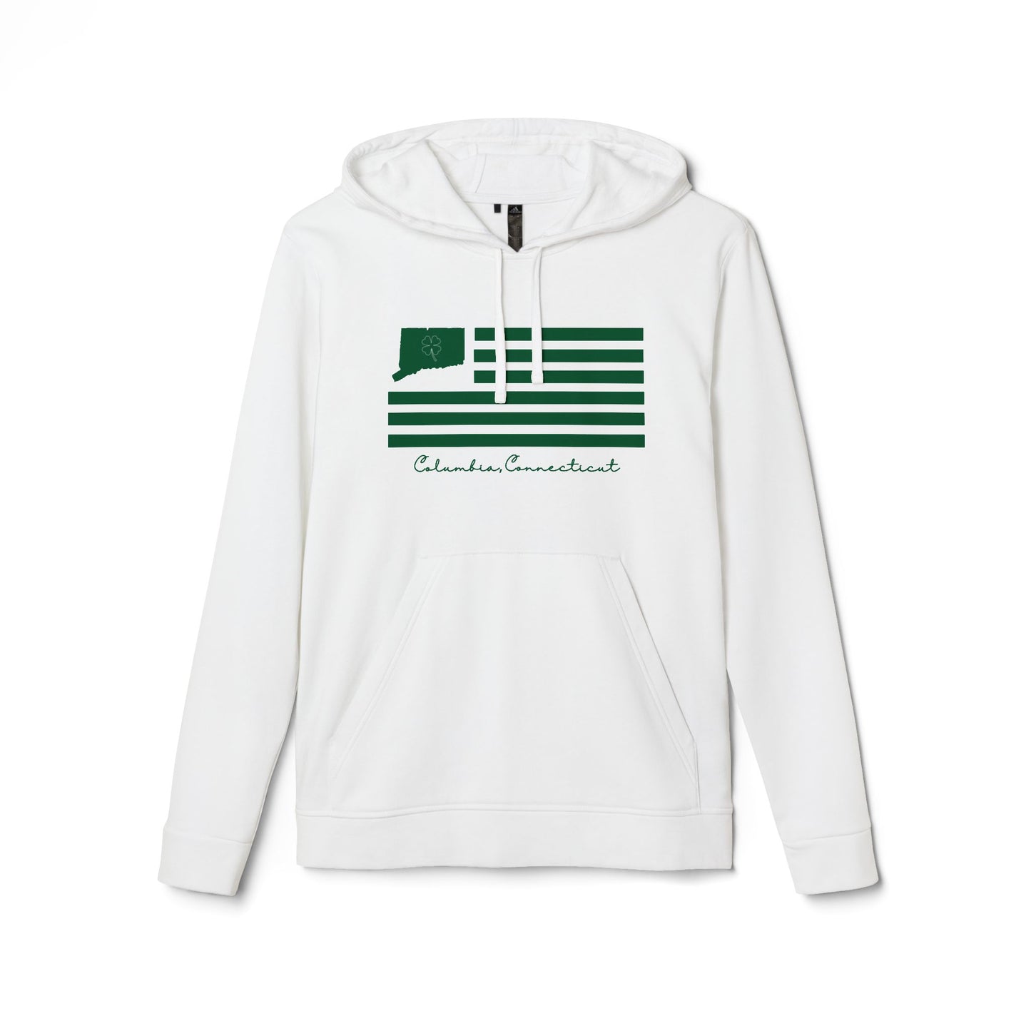 Columbia Connecticut St. Patrick’s Day Flag adidas Unisex Fleece Hoodie