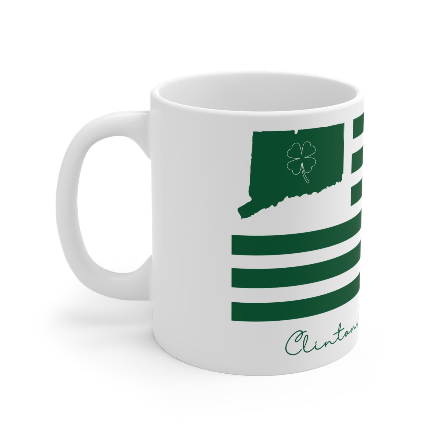 Clinton Connecticut St. Patrick’s Day Flag Mug 11oz