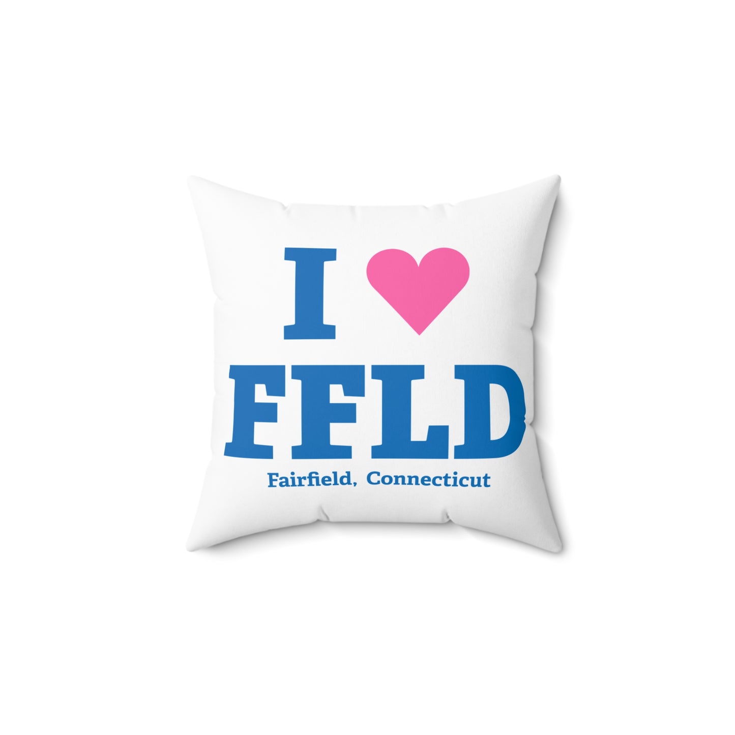I Heart FFLD Spun Polyester Square Pillow