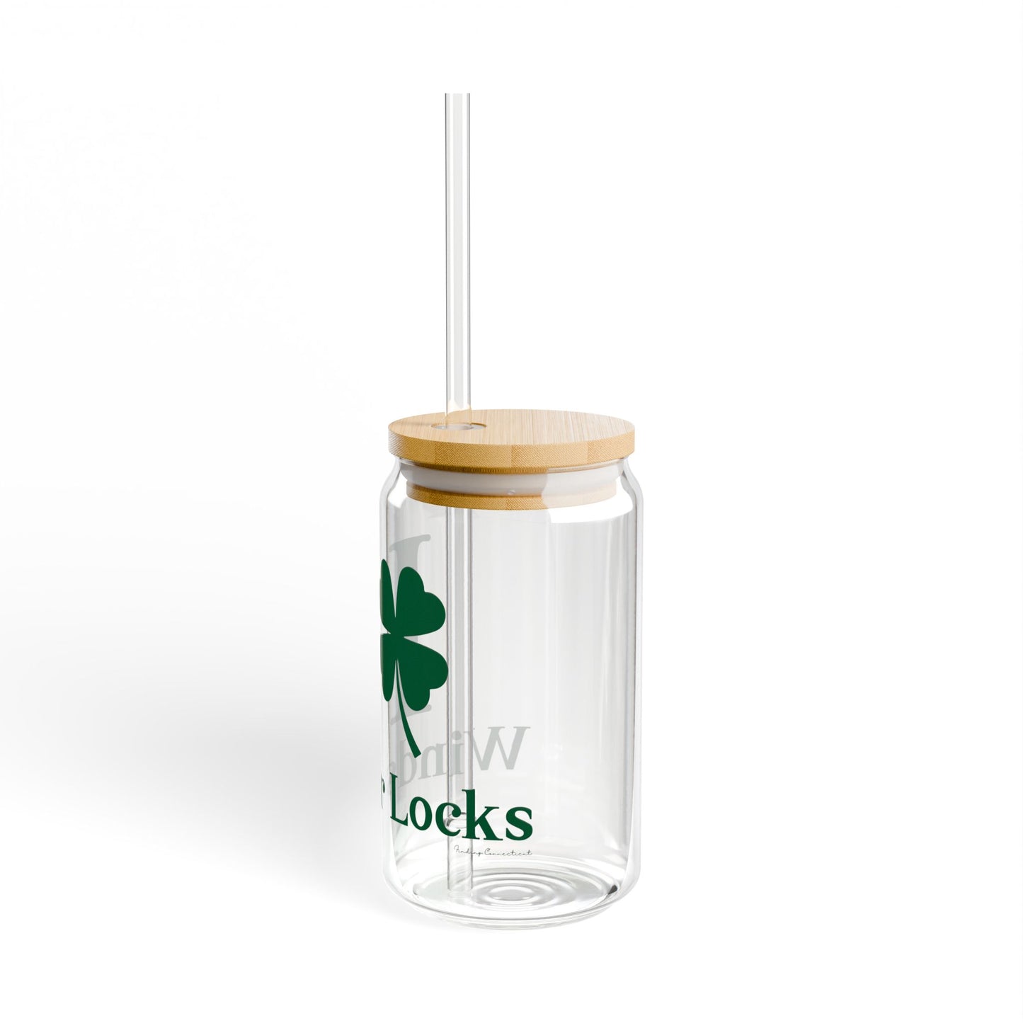 I Clover Windsor Locks Sipper Glass, 16oz