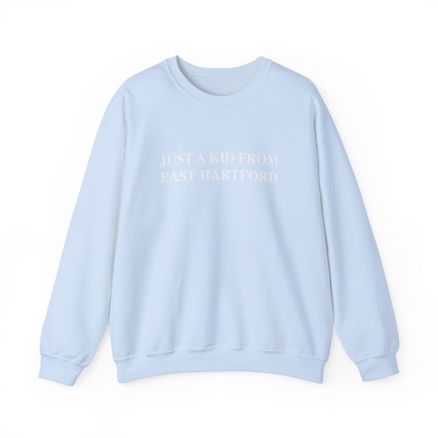 Just a kid from East Hartford Unisex Heavy Blend™ Crewneck Sweatshirt