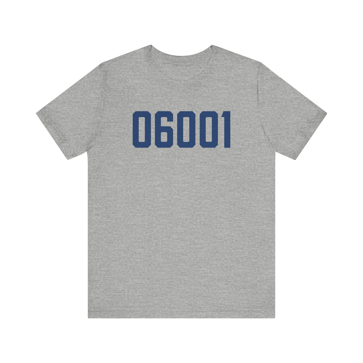 06001 Avon Connecticut Zip Code Unisex Jersey Short Sleeve T-Shirt