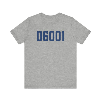06001 Avon Connecticut Zip Code Unisex Jersey Short Sleeve T-Shirt
