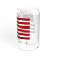 Bridgeport Connecticut Flag Sipper Glass, 16oz