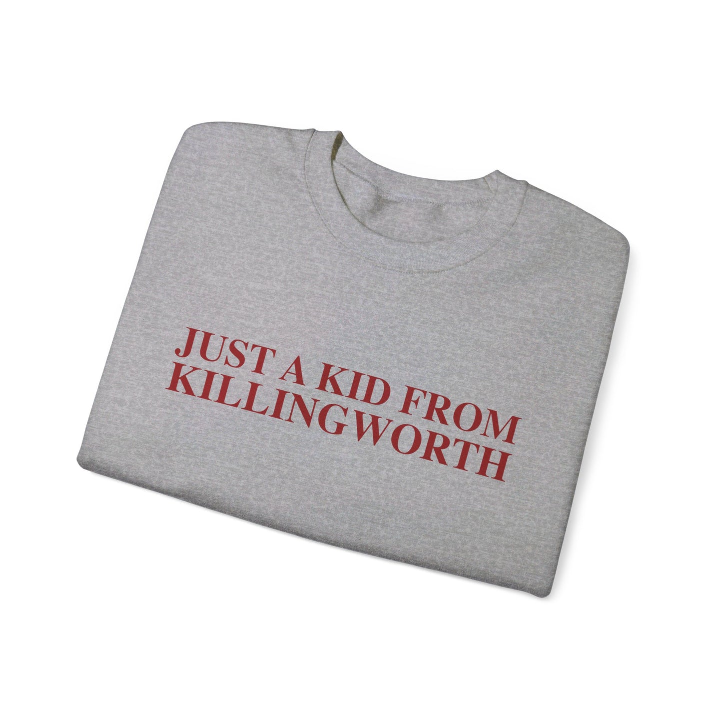 Just a kid from Killingworth Unisex Heavy Blend™ Crewneck Sweatshirt