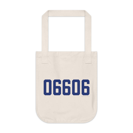 06606 Bridgeport Connecticut Zip Code Organic Canvas Tote Bag