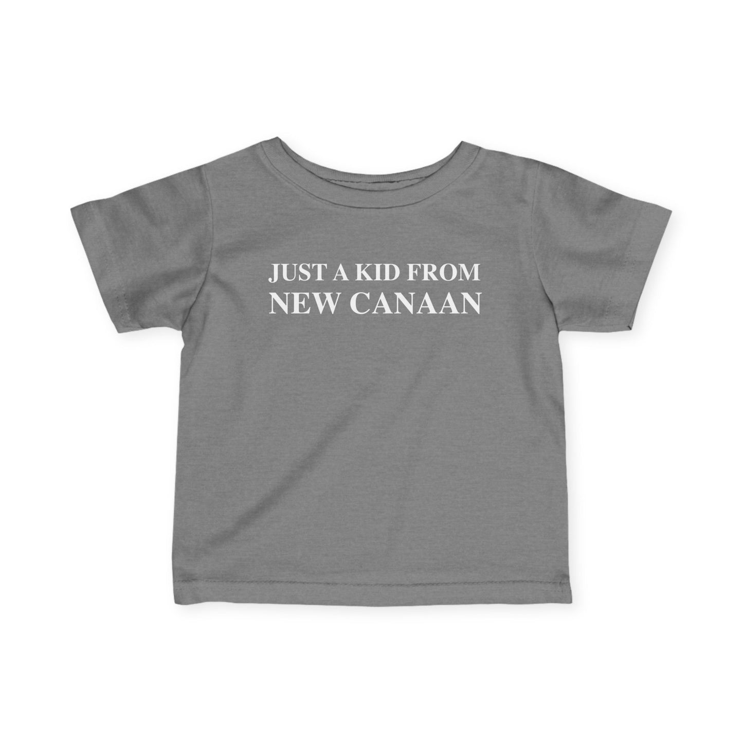 Just a kid from New Canaan Infant Fine Jersey T-Shirt