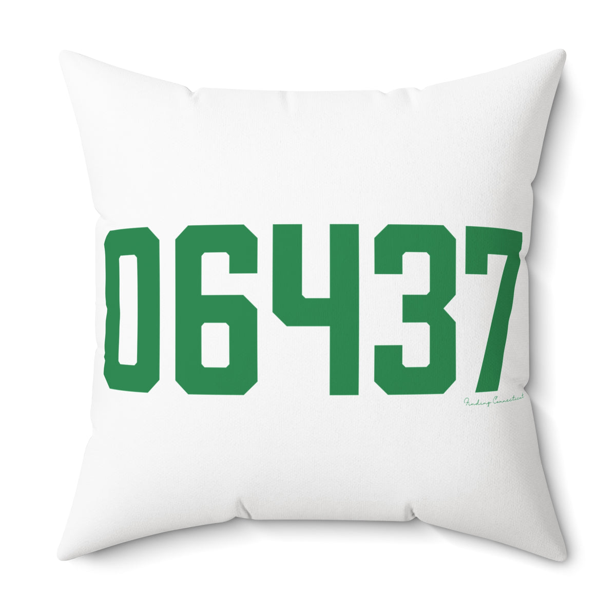 06437 Guilford Connecticut Zip Code Polyester Square Pillow