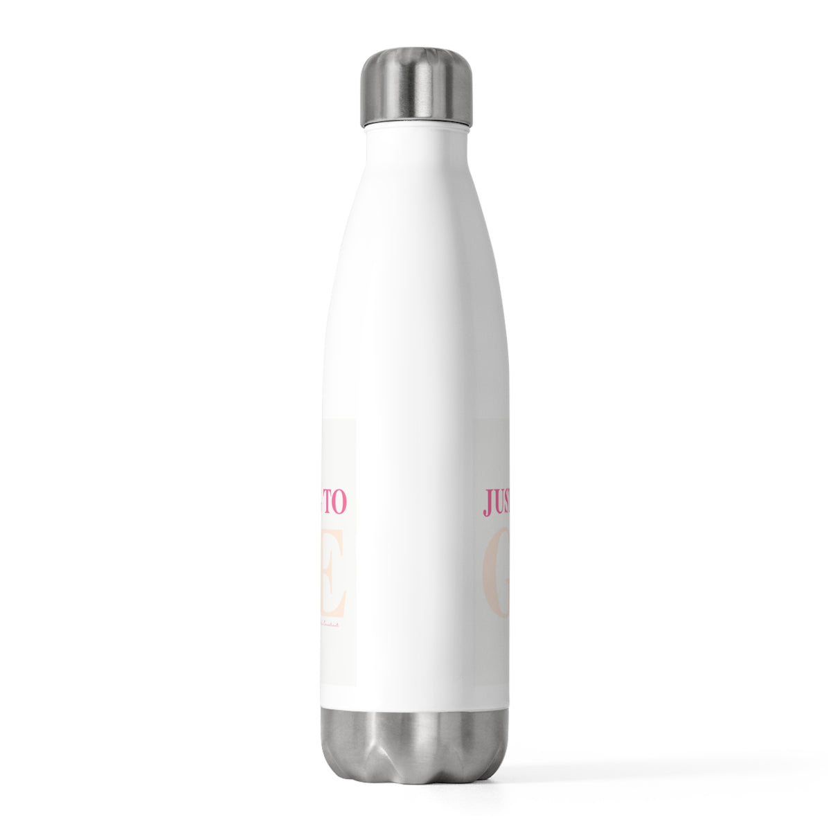Just a kid listening to Goose - Peach & Pink 20oz Insulated Bottle