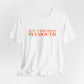 Just a kid from Plymouth Unisex Jersey Short Sleeve T-Shirt