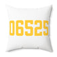 06525 Woodbridge Connecticut Zip Code Polyester Square Pillow