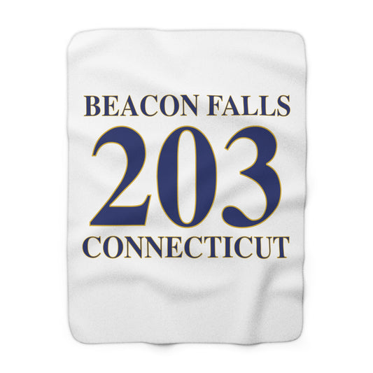 Beacon Falls 203 Connecticut Sherpa Fleece Blanket