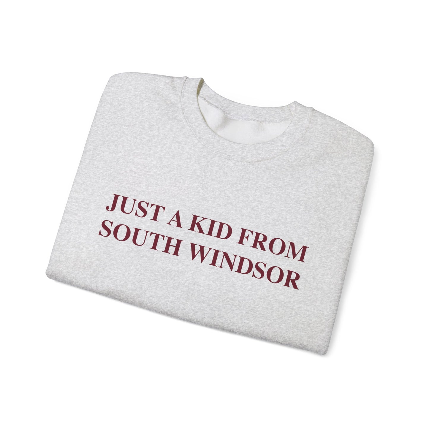Just a kid from South Windsor Unisex Heavy Blend™ Crewneck Sweatshirt
