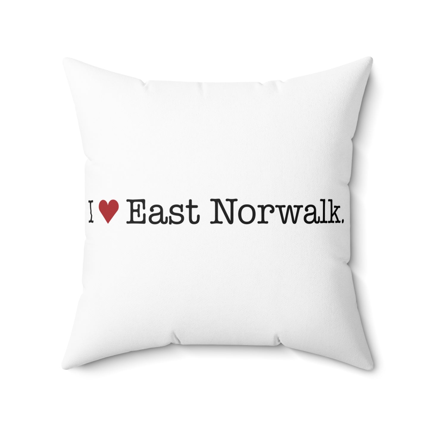 I Heart East Norwalk. Spun Polyester Square Pillow