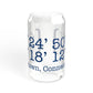 Newtown Coordinates Sipper Glass, 16oz