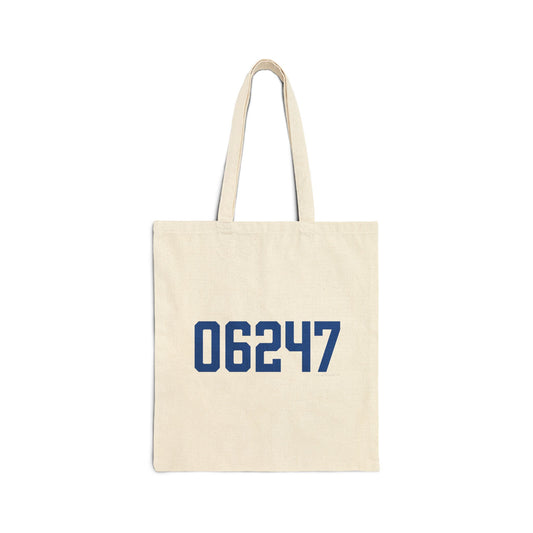 06247 Hampton Connecticut Zip Code Cotton Canvas Tote Bag