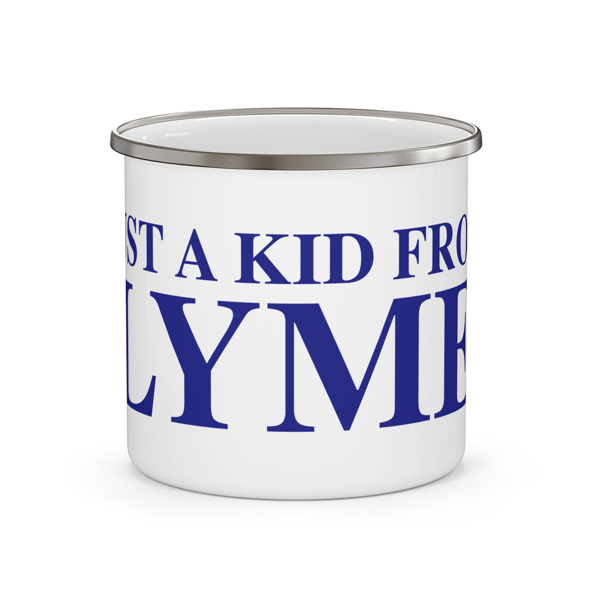 Just a kid from Lyme Enamel Camping Mug
