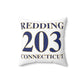 Redding 203 Connecticut  Spun Polyester Square Pillow