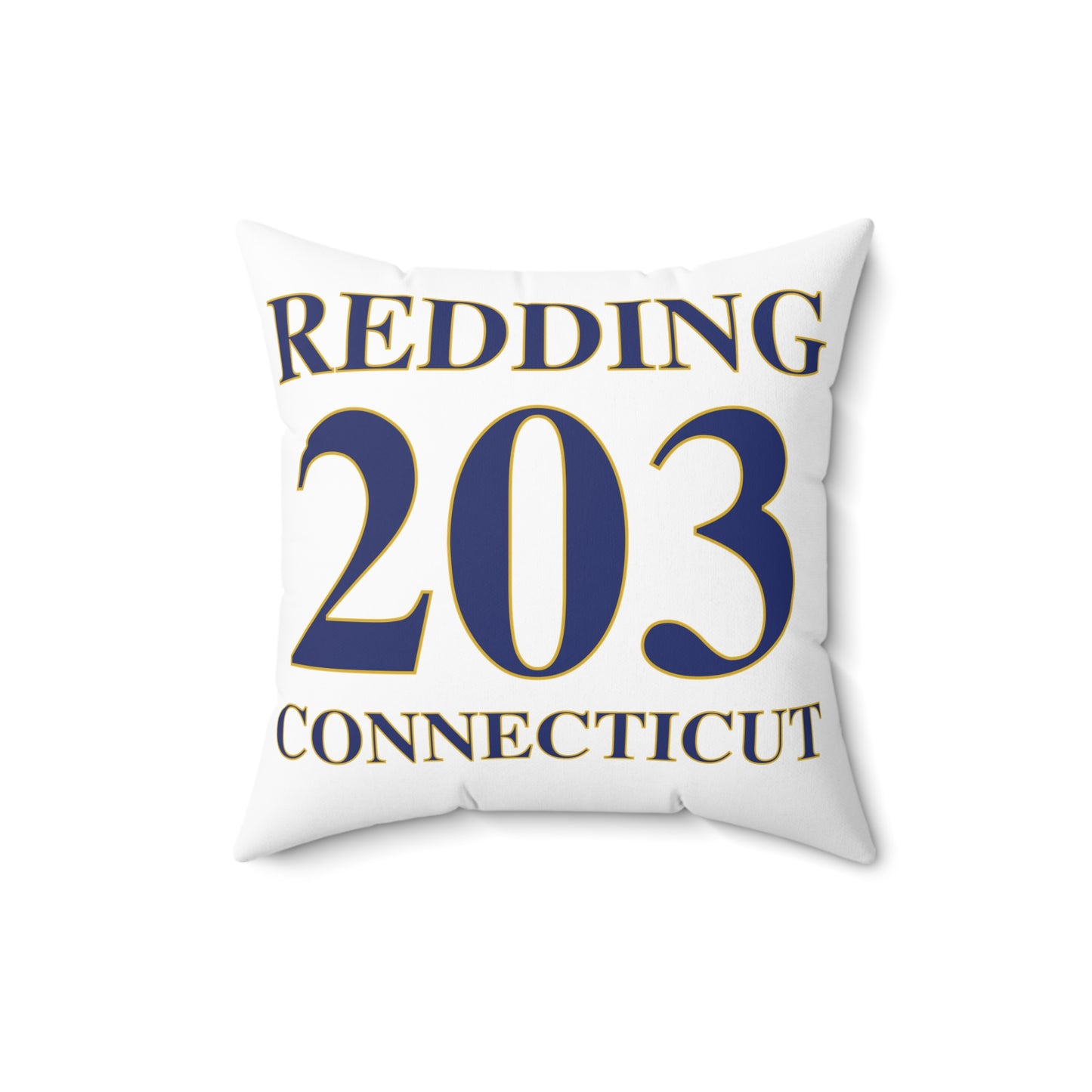 Redding 203 Connecticut  Spun Polyester Square Pillow