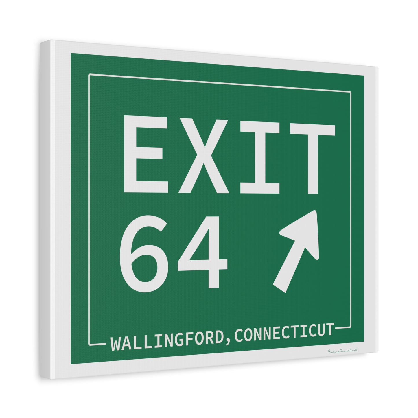 Vintage Exit 64 WCP Sign Matte Canvas, Stretched, 1.25"