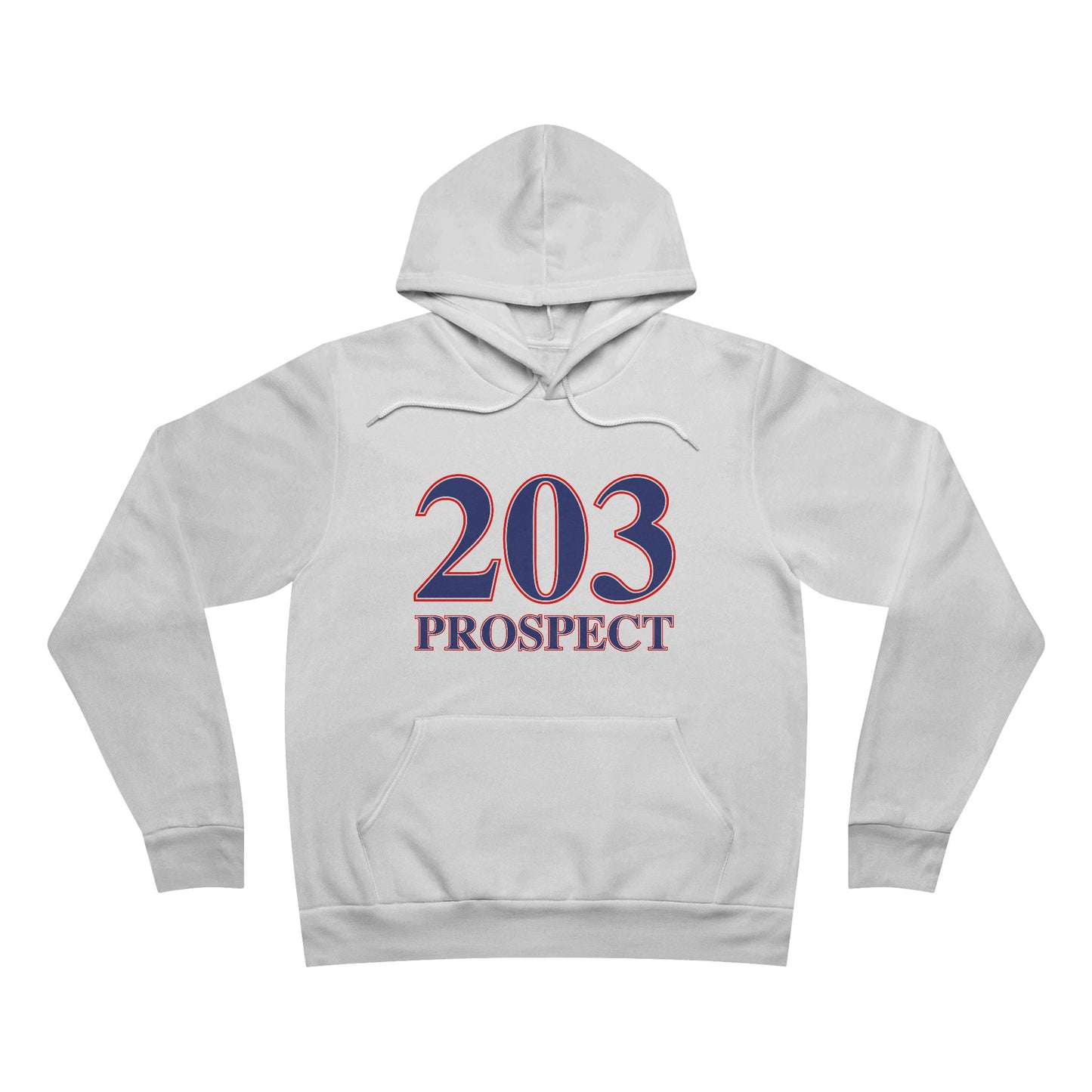 203 Prospect Red White & Blue Unisex Sponge Fleece Pullover Hoodie