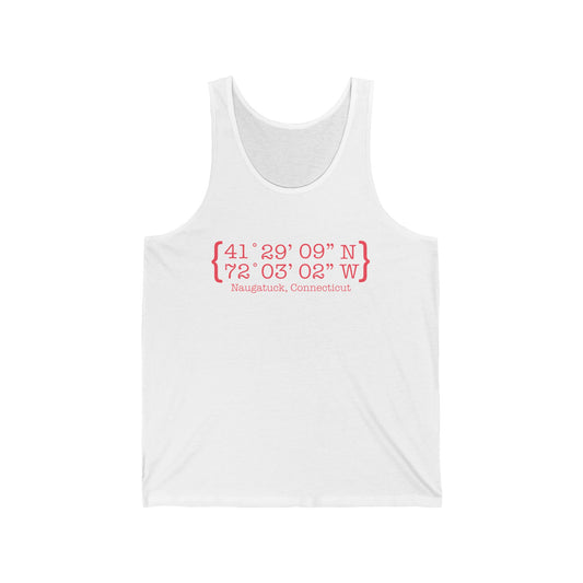 Naugatuck Coordinates Unisex Jersey Tank