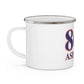 860 Ashford Red, White & Blue Enamel Camping Mug