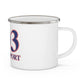 203 Bridgeport Red White & Blue Enamel Camping Mug